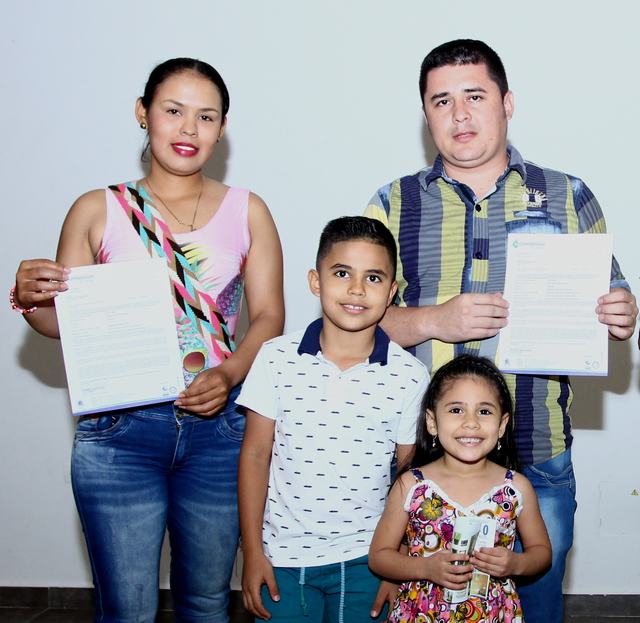 Beneficiarios; Sandra Yisela Pinto, Diego Andrés Gómez, Jesús Gómez Cruz y María Gómez Cruz.